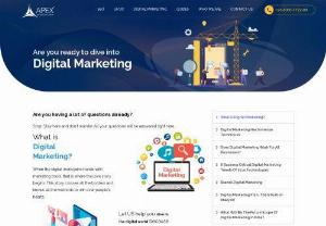 What is Digital marketing? Overview of Digital Marketing Services  - Apex Infotech India is one of the Superlative digital marketing Agencies in India. We are Offering Overview of digital marketing services speciality SEO, SEM and PPC Services.

