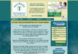 AccuBooks Bookkeeping & Payroll Service - AccuBooks offers full bookkeeping and payroll services. Fully bonded, AccuBooks is reliable, honest and accurate.  Let AccuBooks take the worry out of your business so that you can focus on what you do best - your business.