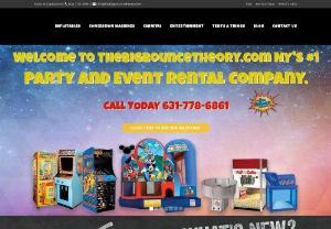 The Big Bounce Theory - We offer the largest variety of inflatable rentals on Long Island. Look around our website to view our huge selection of Brand NEW Themed Bounce Houses, Interactive Inflatables, Obstacle Courses, Water Slides, and Inflatable Games. If you are looking for Inflatable rentals on Long Island you have reached the right place. Click through our website to view over 200 different items in our inventory.
