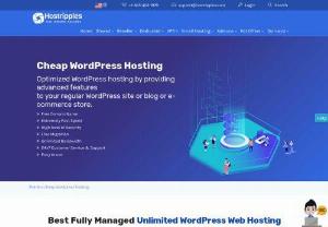 Best Fully Managed Premium WordPress Web Hosting - WordPress is an award-winning blog platform that we recommend for blogging. HostRipples is an award-winning web hosting company, and hundreds of thousands of people trust HostRipples for WordPress Hosting. With this combination, you can have your very own self-hosted WordPress blog with your own domain. Get started with your own WordPress installation with custom themes, plugins, and your own domain name with HostRipples today!