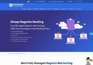 Best Fully Managed Magento Web Hosting - Magento is an open source shopping cart, that enables just about anyone to sell anything online. HostRipples provides an automatic Magento installer, making the install process as easy as a click of a button.

100% Compatible Magento Hosting
Exceeds Magento minimum requirements
Latest Versions of Apache, MySQL, & PHP
Install the latest version available of Magento
PHP runs as suPHP for increased Magento security