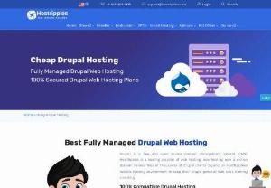 Best Fully Managed Drupal Web Hosting - Drupal is a free and open source content management system (CMS). HostRipples is a leading provider of web hosting, now hosting over 5 million domain names. Tens of Thousands of Drupal clients depend on HostRipples's reliable hosting environment to keep their Drupal-powered web sites running smoothly.

100% Compatible Drupal Hosting
Install the latest version of the Drupal CMS
Exceeds Drupal's minimum technical requirements
Includes latest versions of Apache, MySQL, & PHP
PHP runs as suPHP