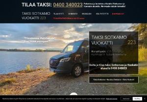 Taksi Sotkamo Vuokatti 223 - Taxi Sotkamo Vuokatti 223 offers reliable and servicing taxi services with a taxi-bus. Member of Korpitax and Finnish Taxi Association.
Taxi Sotkamo Vuokatti 223 is a reliable and helpful taxi in the Sotkamo and Vuokatti area. We are a member of both Korpitax and Taxi Federation and our driver has extensive experience in taxi and customer service. With our taxi (1 + 8 seats) you will travel comfortably and the car will also be equipped with a lift.
