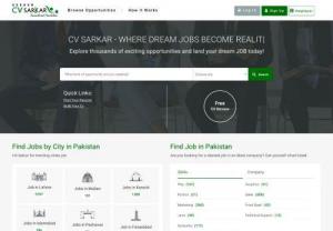 Jobs in Pakistan | Latest Jobs in Pakistan Today | CV SARKAR - Best Jobs in Pakistan available at CV Sarkar; Pakistan's #1 job portal.View the latest jobs in Pakistan. Get daily updated jobs in Pakistan right in your inbox. Signup Now!