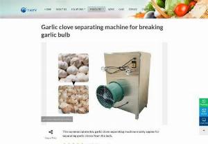 Garlic splitting machine - Garlic splitting machine is a necessary machine fro garlic process. It replaces manual processing which can save time and effort. 