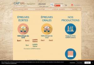 Cap'EPS - The site to prepare the CAPEPS exams, focused on the methodology and articulation of knowledge.