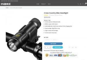 USB Rechargeable Cross Country Bike Headlight - INBIKE - This usb rechargeable cross country bike headlight for sale can reach 1000 lumen. Small size and light weight for carry with. This bike safety light is also waterproof for rainy days.