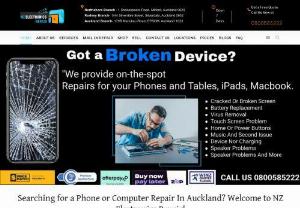 NZ Electronics Repair: No.1 Mobile Phone & Computers Repairs - NZ Electronics Repair: No.1 Mobile Phone & Computers Repairs shop in Milford is the best shop for all electronics device repair at affordable price under 30 minutes with genuine parts.We have best technicians who have good knowledge and skills regarding electronics repair and specialization in iphone and Samsung.