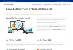 SEO Citations - We provide local SEO services for businesses within the United Kingdom. SEO Citations help by spreading your business across multiple business listings and networking channels. Our SEO marketing techniques assist you in gaining more clients in your local area and city. By allowing us to work with you we can also give you advice on how to maximize your online presence and make the most of our service. You are in good hands with our professional SEO specialists.