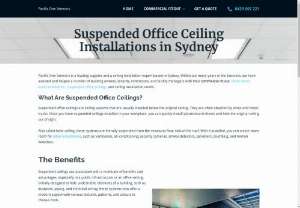 Suspended Ceilings Installation - Pacific One Interiors - Sydney based, we install suspended office ceilings and supply materials at a cost to make your commercial space the best it can be. Contact us today!