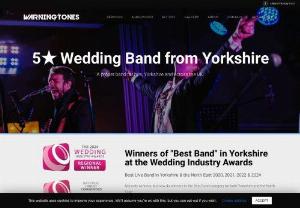 Warning Tones Wedding Band Yorkshire - The most energetic band Yorkshire has to offer. Charismatic 4 piece with 5 star ratings guaranteed to fill your dance floor with pop, rock and indie tunes designed to make your evening a gig to remember.