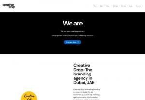 Branding Agency in UAE | Creativedrop - A creative logo design or brand image is the most important step before any marketing activity to stands out in a densely crowded marketplace.