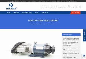 How do Pump Seals Work? Step by Step - LEAK-PACK - Mechanical seal is simply a method of containing fluid within a pump while allowing it to preventing leakage. Here, you know, how do pump seals work.