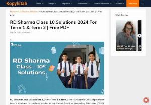 RD Sharma Class 10 solutions - Free Download Chapterwise RD Sharma Class 10 Maths Solutions. Practice well with topicwise Solutions PDF to Score Better Marks in CBSE Class 10 Maths Exam