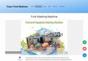 Vegetable and Fruit Washing Machine - The multi-function washing machine can be used to treat a variety of vegetables and fruits. The treated vegetables and fruits have no damage on the surface, and the cleaning rate can reach 99%.
