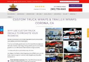 Wrap Your Trailer Today? Call Majestic Sign Studio - We are leading trailer & truck wraps company in Corona, CA. To start advertising your business with truck wraps call Majestic Sign Studio today or Call us at (951) 735-5001