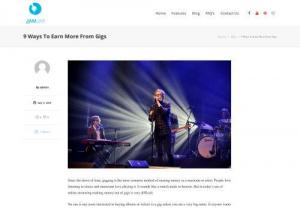 9 Ways To Earn More Form Gigs at JamJar App - Earn More from gigs by selling Merchandise, Private gigs, Corporate Gigs, Free meals and drinks, Royalties and Sponsorship's.