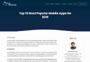 Top 10 Most Popular Mobile Apps for 2019 - Mobile app development is worthwhile when you and your app development team know the secrets of success. Here, some case studies of successful apps are inspiring.