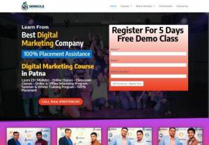 Digital Marketing Training Patna - Get the best trainining for Digital Marketing and SEO courses in Patna at Semsols Technologies. We have expertise to help grow your career with us.