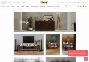 Buy Storage Furniture online at Durian - Buy branded Storage furniture for home & office. Find the most stylish and luxury TV & media units, night stands, chest of drawers & book shelves online from Durian. Get 5 years warranty.
