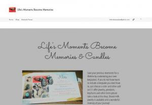 Life's Moments Become Memories - Have your memories included in a beautiful piece that you can carry around with you everyday made by myself at Life's Moments Become Memories. Breast milk, ashes, sand, flowers, hair/fur, shells, baby blanket, umbilical stumps, teeth and more!