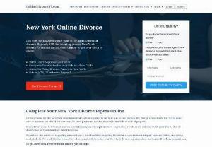 Online divorce in New York - We are providing a qualified assistance with process of online divorce in New York by preparing documents for filing according to your form's answers.
