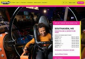 Urban Air Trampoline and Adventure Park - 6680 Southcrest Parkway, Southaven, MS 38671  (662) 351-2141  If you are looking for the best year-round indoor amusements in the Southaven, Horn Lake, Olive Branch, Hernando, Senatobia, and Southaven areas, Urban Air Adventure Park is the perfect place! With new adventures behind every corner, we are the ultimate indoor playground for your entire family. Take your kids birthday party to the next level or spend a day of fun with the family and you will see why we are more than trampoline park.