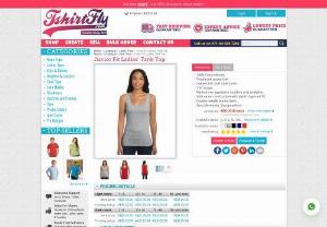 Junior Fit Ladies' Tank Top - Looking for Ladies Tank Tops and Vests? Tshirtfly lets you do your own printing on these high quality 100% cotton Vests and Tanks Tops that are great for sports 