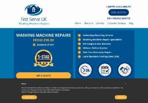 Washing Machine Repairs London - We repair washing machines,  dishwashers,  cookers and fridges. Same or next day service in London available. Bookings can be online at any time of the day.