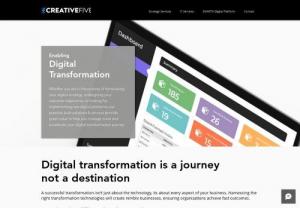 Creative Five - We strive to help businesses in their digital transformation journey by providing the necessary skills in developing a solid digital business strategy so they can be successful. We will work to improve sales, productivity, organization, customer experience, company culture, and employee relations.