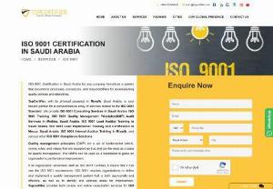 ISO 9001 consultants in saudi arabia - At ISO Certification Saudi, we provide hassle free & professionally well-managed cost effective ISO 9001 certification in Saudi Arabia. Access and Connectivity of our consultants with genuine assistance of your business necessities with complete assurance.