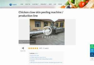 Chicken claw peeling machine - Chicken claw peeling machine is a popular food processing machine on the market.