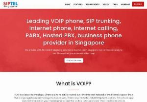 Singapore VOIP Provider - SIPTEL  - Do you want a VOIP Provider in Singapore? SIPTEL is the best VOIP provider in Singapore. We offer services and plans for VOIP phone, SIP trunking, Internet phone, internet calling, PABX, Hosted PBX, softphones and business phone.