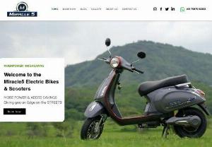 E-bikes and E-Scooters Manufacturing in Pune|Miracle5 | Miracle 5 - Miracle5 is leading E-bikes and scopters manufacturing company in Pune, India. Miracle 5 selling electric bikes,E-scooters, and E-scooty.
we are sell at affordable price and provide best quality products to customers. Miracle5 is the best shop for electric bikes in pune.
