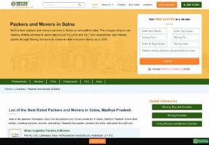 Best Packers and Moves in Satna, Home Shifting Services in Satna - Choose from verified Packers and Movers in Satna for home shifting services. Compare Packers and Movers charges in Satna to hire the best. 