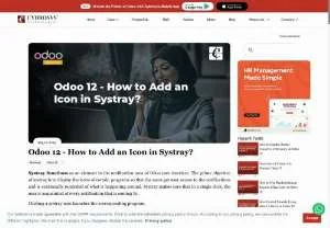 Screenshot of Odoo Systray: Adding an Icon