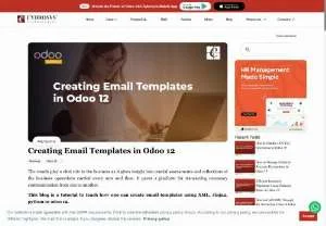 Screenshot of Creating Email Templates in Odoo 12: A Tutorial