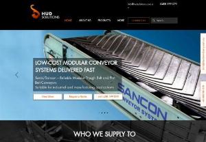 HUD Solutions Pty Ltd - We supply Sanki/Sancon modular conveyors, URAS vibrating motors, Steinert tramp Iron Magnets and Steinert metal detectors to numerous materials handling applications. We are based in Melbourne, Australia and service the east coast (VIC, NSW, ACT, QLD & NT) as well as New Zealand and South East Asia.