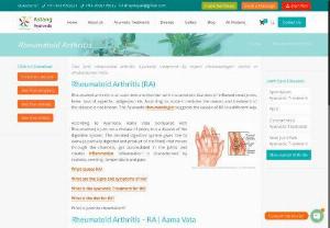 Rheumatoid Arthritis Ayurveda Treatment - Rheumatoid arthritis is an auto immune disorder with characteristic Rheumatoid Arthritis ayurveda treatmentfeatures of inflamed small joints, fever, loss of appetite, indigestion etc. According to modern medicine the reason and treatment of the disease is not known. The Ayurvedic rheumatologist suggests the causes of RA in a different way.