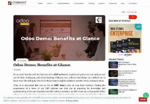 Odoo Demo: Benefits at Glance - Odoo ERP is considered as the world's easiest and flexible business management tool. Odoo demo resolves doubts and gives functional vicinity of different Odoo modules.