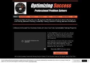 Optimizing Success - Optimizing Success is a Romanian American joint-venture committed to helping businesses learn how to increase revenue via Professional Training and Business Development Services including Sales Training, Business Coaching, live chat, and customer service training all while increasing customer loyalty and satisfaction.

We also offer managed live chat services or what is commonly called outsourced live chat, where we provide the professionally trained live chat agents for your website and send 