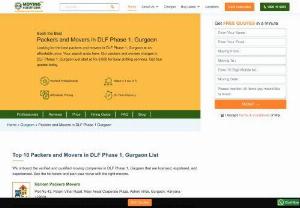 Packers and Movers in DLF Phase 1 Gurgaon, Affordable Shifting Services in DLF Phase 1 - Choose from verified Packers and Movers in DLF Phase 1 Gurgaon by comparing charges and reviews. Get competitive price quotes. Compare & choose the best.