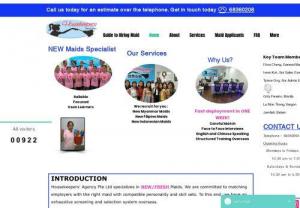 Housekeepers' Maid Agency - We match reliable Myanmar, Filipino and Indonesia maids or helpers to Employers in Singapore. We are a licenced maid agency with over 5 years' experience.