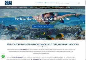 Goa Trip Planner -Dudhsagar Falls, Scuba Diving & Other Activities - e have an extensive experience in continuously bettering the discovery experience for travelers through a variety of specialized verticals in tour and travel domain. Goa Trip Planner (GTP), a captivating combination of knowledge and experience is an exciting addition to the host of FTT's short exhilarating tour & activity offerings. 