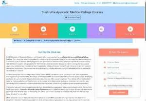 Screenshot of Sushrutha Ayurvedic Medical College Information