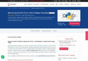 Machine Learning Training in Bangalore  - Near and Learn is a training Institute, based in Bengaluru.
We provide classroom training as well as online training also.