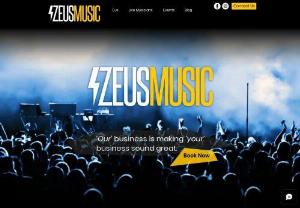 Zeus Music - Zeus Music is a Gold Coast based Entertainment Agency specialising in DJ and Band hire for both Private events and Venues.We are a passionate group of musicians who's clients are among the hospitality, retail, and fitness industry's leading brands. We have also been lucky enough to provide entertainment to many special weddings and other private events.