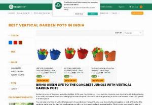 Best Vertical Garden Pots in India | Trust Basket - Buy vertical garden pots for home or office at best deals from Trust Basket. Click here to shop different variety of vertical garden planters with door step delivery!
