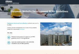Rera Compliance website - RERA Compliance Website- Dataman Introduce Cost effective website service for builder. Dataman offer Website development of project as per RERA guidelines and UP-RERA guidelines.