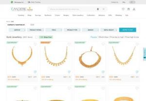 Gold Jewellery - Browse more then 2500 trendy gold jewellery products online with virtual try on features.